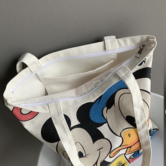 Mickey Mouse Donald Duck Comic Book Tote Bag Canvas tote - Picture 7 of 8